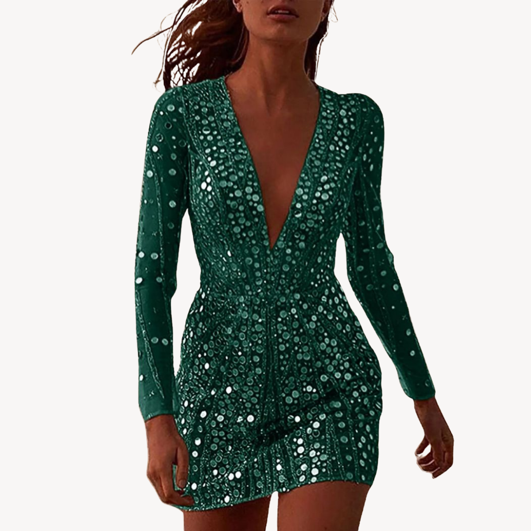 Abito Donna Paillettes Lungo