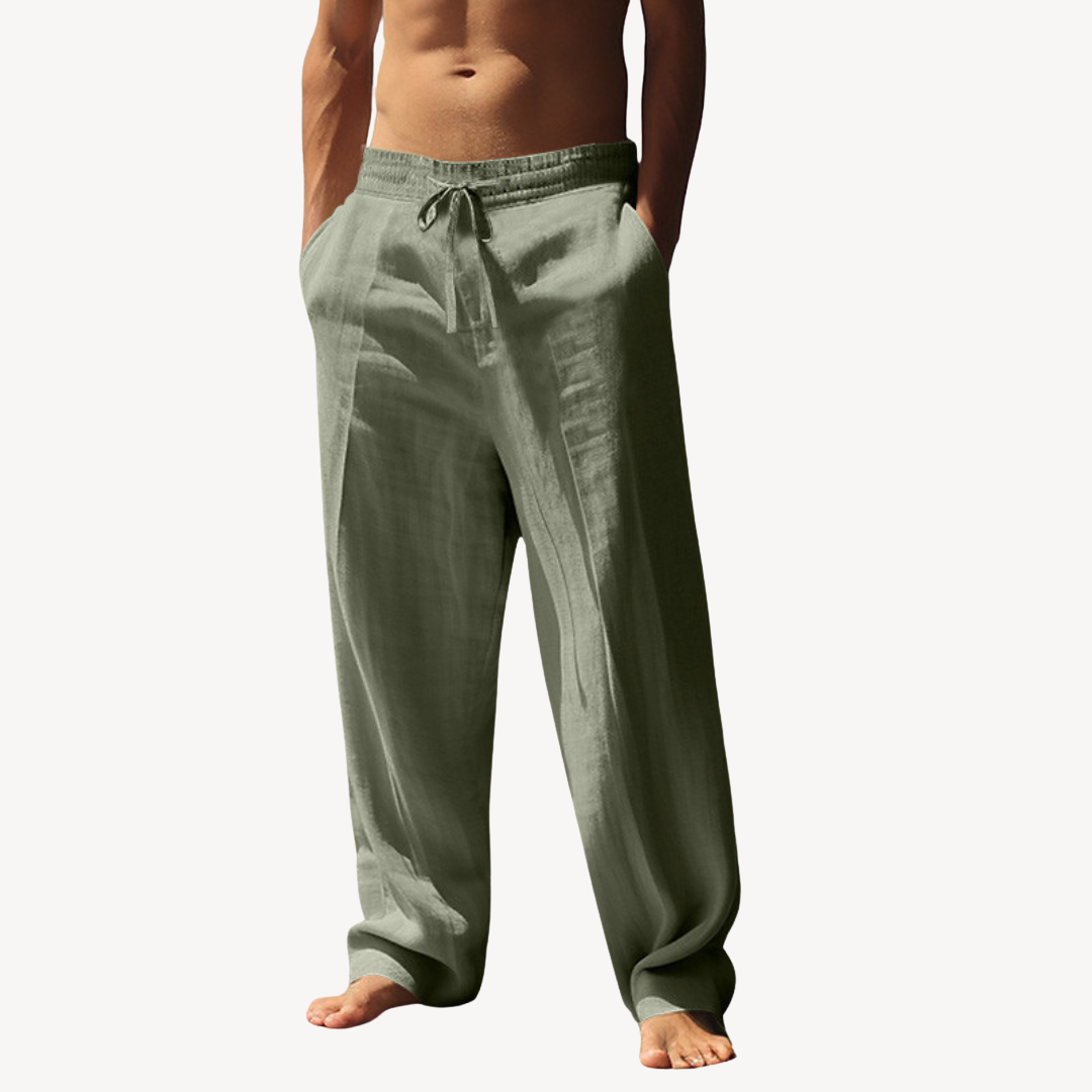 Pantaloni Uomo Lini