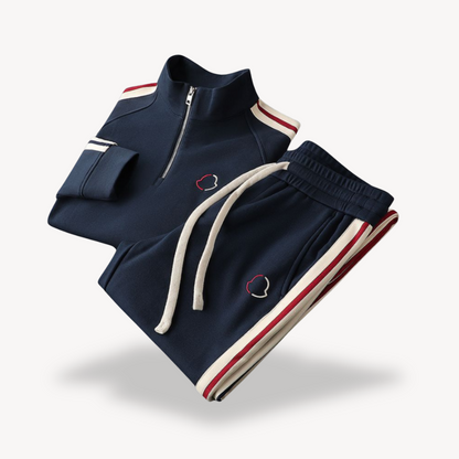 Tuta Uomo Con Zip e Strisce